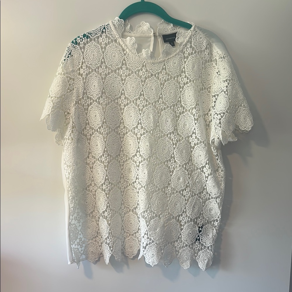 Elegant White Lace Top